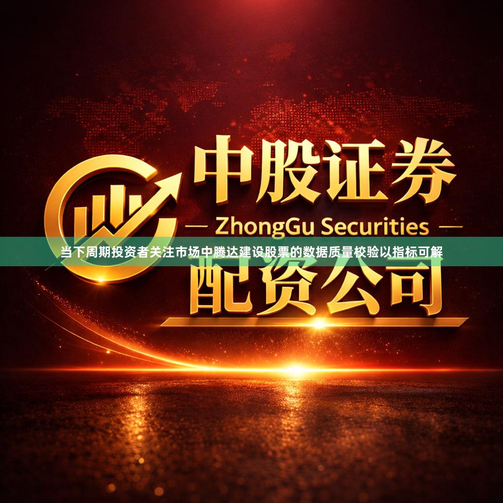 当下周期投资者关注市场中腾达建设股票的数据质量校验以指标可解