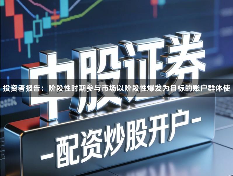 投资者报告：阶段性时期参与市场以阶段性爆发为目标的账户群体使